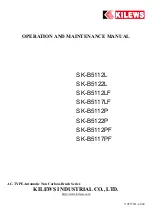 Preview for 1 page of Kilews SK-B5112L Operation And Maintenance Manual