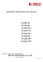 Kilews SK-B5212L Operation And Maintenance Manual preview