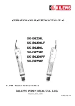 Предварительный просмотр 1 страницы Kilews SK-B6230L Operation And Maintenance Manual