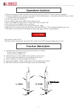 Предварительный просмотр 6 страницы Kilews SK-B6230L Operation And Maintenance Manual