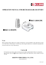 Kilews SKC-LB1025E Operation Manual preview