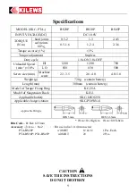 Preview for 10 page of Kilews SKC-PTA-BS20P Operation And Maintenance Manual