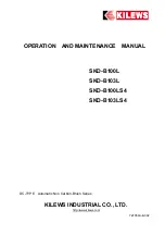 Kilews SKD-B100L Operation And Maintenance Manual preview