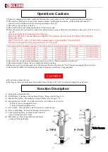 Preview for 6 page of Kilews SKD-BE203L Operation And Maintenance Manual