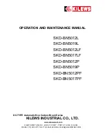 Kilews SKD-BN5012L Operation And Maintenance Manual предпросмотр