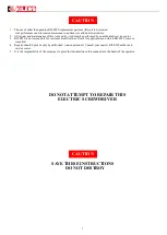 Preview for 8 page of Kilews SKD-BN722LFM Operation And Maintenance Manual