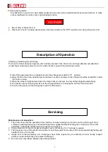 Preview for 8 page of Kilews SKD-RBN120L Operation And Maintenance Manual