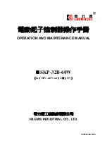 Kilews SKP-32B-60W Operation And Maintenance Manual предпросмотр