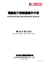 Kilews SKP-BE32HL Operation And Maintenance Manual preview