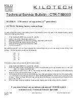 Предварительный просмотр 8 страницы Kilotech CTR Series Service Manual