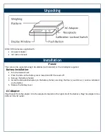 Предварительный просмотр 5 страницы Kilotech KLE 200 Operation Manual