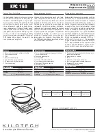 Preview for 2 page of Kilotech KPC 160 Manual