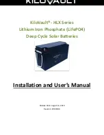 KiloVault 1800 HLX Installation And User Manual предпросмотр