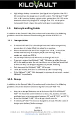 Предварительный просмотр 8 страницы KiloVault HAB Series Installation And User Manual