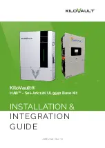 Предварительный просмотр 1 страницы KiloVault HAB Sol-Ark 12K UL9540 Installation Manual