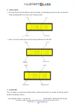 Preview for 13 page of Kilowatt Labs 7100-48-B-2C-TM-SD-A-G User Manual