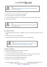 Preview for 17 page of Kilowatt Labs 7100-48-B-2C-TM-SD-A-G User Manual