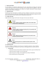 Предварительный просмотр 4 страницы Kilowatt Labs 7100-48-B-3.3C-M-SD-A-FL User Manual