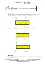 Предварительный просмотр 12 страницы Kilowatt Labs 7100-48-B-3.3C-M-SD-A-FL User Manual