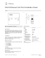 Предварительный просмотр 1 страницы Kilsen KAL455 Installation Sheet