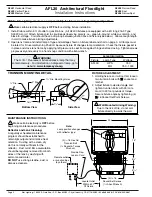 Preview for 2 page of kim lighting AFL30 Installation Instructions