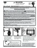 kim lighting Micro-Flood KLV215 Installation Instructions preview