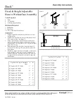 Предварительный просмотр 1 страницы Kimball Office Dock Folding Base Assembly Instructions