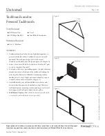 Предварительный просмотр 2 страницы Kimball Office Transcend Master Packet Complete Series Assembly Instructions Manual