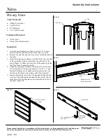 Kimball Office Xsite Privacy Door Assembly Instructions preview