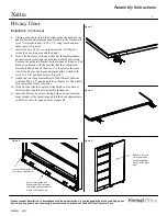 Предварительный просмотр 2 страницы Kimball Office Xsite Privacy Door Assembly Instructions