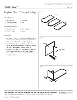 Kimball Definition Keyhole Top Assembly Instructions preview