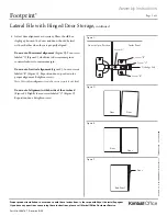 Preview for 2 page of Kimball Footprint Lateral File with Hinged Door Storage Assembly Instructions