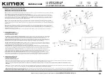 Предварительный просмотр 2 страницы Kimex 012-1142 Manual