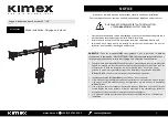 Preview for 1 page of Kimex 015-1323 Installation Instruction