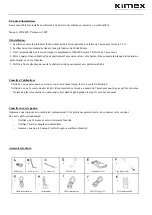 Preview for 2 page of Kimex SLIM 055-0064W User Manual