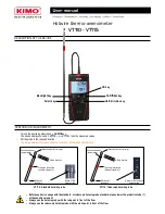 Preview for 1 page of Kimo VT110 User Manual