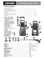 Preview for 2 page of kincrome 2390PSI Manual