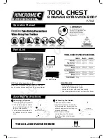 kincrome Blue Steel K7848 Operation Manual preview