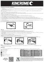 Preview for 2 page of kincrome EZI RIV-NUT KP45003 Quick Start Manual