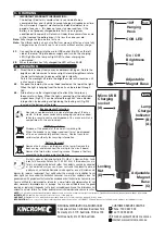 Предварительный просмотр 2 страницы kincrome K10207 Instruction Manual