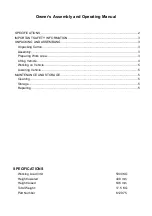 Preview for 2 page of kincrome K12075 Owner'S Assemble And Operating Manual