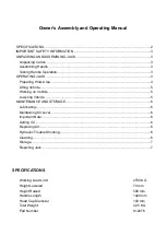 Preview for 2 page of kincrome K12076 Owner'S Assembly And Operating Manual