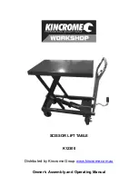 kincrome K12300 Owner'S Assembly And Operating Manual preview