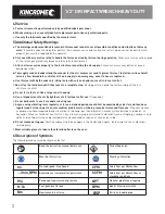 Preview for 4 page of kincrome K13205 Manual