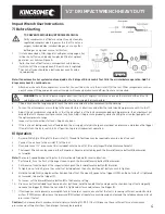 Preview for 5 page of kincrome K13205 Manual