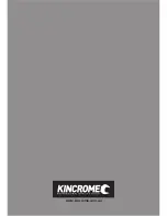 Preview for 8 page of kincrome K13205 Manual