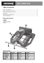 Предварительный просмотр 2 страницы kincrome K15050 Manual