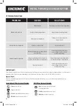 Preview for 6 page of kincrome KP15101 Instruction Manual