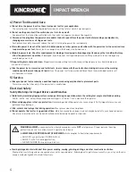 Предварительный просмотр 4 страницы kincrome KP201 Safety Instructions