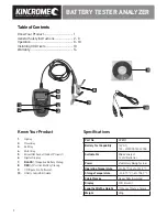 Preview for 2 page of kincrome KP8501 Manual